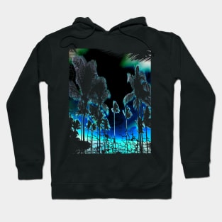 Palm Trees Abstract Water Colors Hoodie